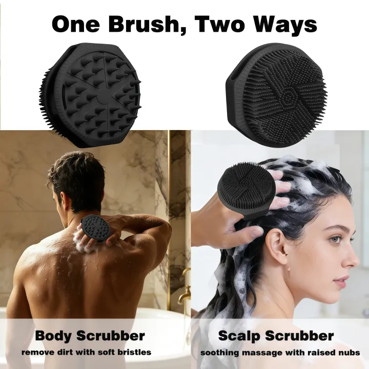 Silicone%20Body%20Scrubber,%20Loofah%20Double-Sided%20Body%20Brush,Shower%20Scrubber%20and%20Scalp%20Massager%20Shampoo%20Brush%20for%20All%20Kinds%20of%20Skin%20-%20Image%202