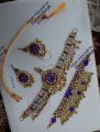 Afghani Jewellery Set Blue Golden Turkish Jewllery. 