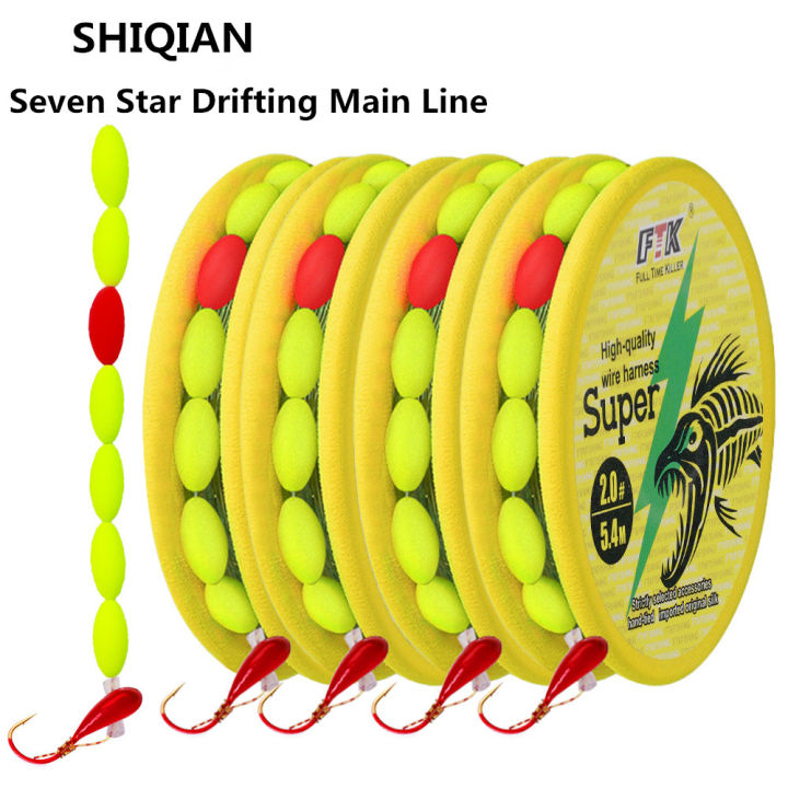 Traditional Fishing Set Handmade Products Convenient Line Set Seven Star Float Traditional Fishing Main Line Set Single Hook