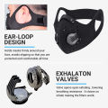 Cycling Mask Activated Carbon Anti-Pollution Masks Breathing Valve Protective Cycling Mask With Filter Windproof Dust Mask. 