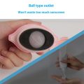 Silicone Suncream Roller Applicator Refillable Oval Isolation Lotion Cream Bottles Stitching Color Cosmetics Tool Travel. 