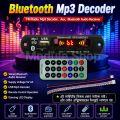 Bluetooth MP3 FM Decoder Module 5V 1A USB TF Audio Player Module with LED Display connect to main Amplifier For Car Party Home Theater Sound System Music.