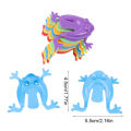 100Pcs Mixed Color Jumping Frog Bounce Fidget Toy Set Antistress Relief Family Game for Birthday Party Children Boys .