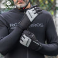 ROCKBROS Autumn Winter Gloves Touch Screen Bicycle Gloves Full Finger Keep Warm Gloves MTB Road Warm Long Wrist Cycling Gloves. 