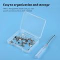 50PCS M.2 SSD Screw Kit with Screwdriver NVMe SSD Screws for PC Laptop Repair Phillips Flat Head Stainless Steel.