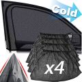Car Universal Sunshade SUV UV Protection Anti-mosquito Screen Window Blackout Side Curtain Protection Window Film Accessories.