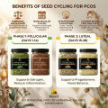 PCOS Seed Cycling Kit (400g Bundle) - Pumpkin, Sunflower, Flax & Sesame Seeds (100g Each) for Hormonal Balance & Irregular Periods. 
