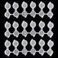 10Strips 60Pots Empty Paint Strips Mini Paint Cup Box Pod Art Crafts Plastic Storage Container Pigment Container Drawing Supplie.