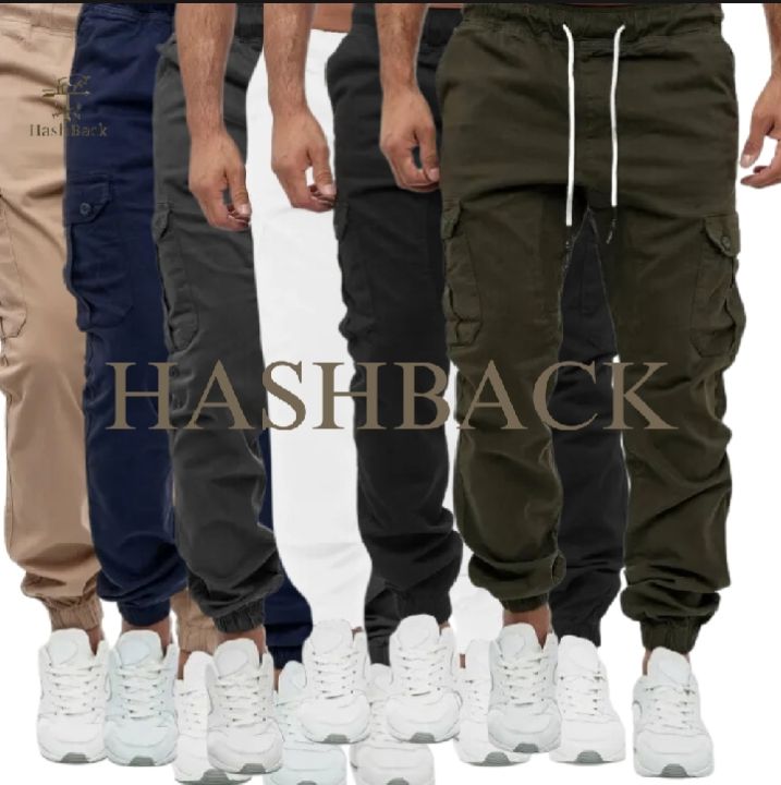 6 Pocket Cargo Trousers For Mans Multi colors Cotton Stylist Fashionable primum Quality