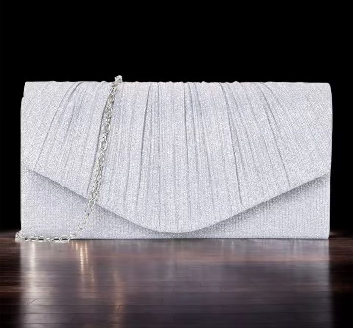 Women's%20Pleated%20Evening%20clutch%20Dinner%20Party%20Handbag%20-%20Image%203