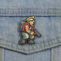 Shooting Game Pin Cool Enamel Pin Men's Brooch Jeans Brooches Brooches for Clothing Badges Jewelry Accessory Anime Fans . 