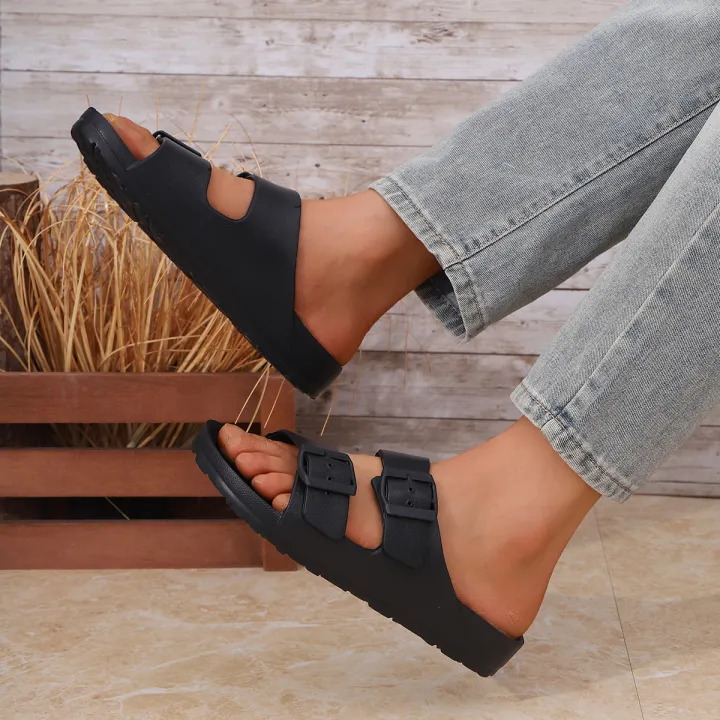 Men's%20Casual%20Simple%20Buckle-Adjustable%20Eva%20One-Piece%20Double-Bar%20Flat-Soled%20Slip-On%20Slippers%20for%20Home%20or%20Outdoor%20Beach%20Use%20-%20Image%202