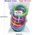 32 Colors 3D Pen Filament 1.75mm PLA, Each Color 10Feet(3m), Total 320 Feet (96m) 3D Pen Filament Refills, Random Color. 