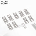 Nusign Paper Clip Silver Color Metal Document Binding Note Clips Bookmark Office Supplies.
