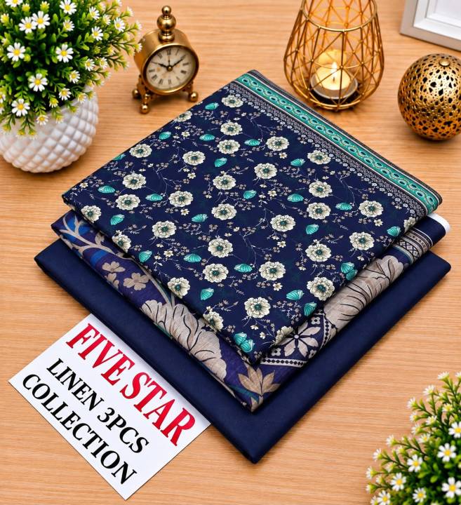 FIVE%20STAR%20Linen%2072/72%203PC%20Unstitched%20Suit%20%7C%20All%20Over%20Printed%20Linen%20Shirt%20%7C%20Plain%20Trouser%20%7C%20Digital%20Printed%20Dupatta%20%7C%20Winter%20Collection%202026%20-%20Image%203