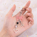 Y2K Phone Charm Bow Heart Star Keychain Pendant Kawaii Bag Goth Chain Cute Accessory. 