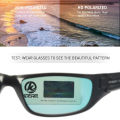 KDEAM Medium Size Outdoor Hiking Sunglasses Polarized Men's Camping Fishing Sun Glasses Unisex TR90 With Box. 