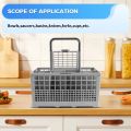 Multifunctional Dishwasher Basket Knife and Fork Storage Basket Foldable Cutlery Holder Dishwasher Basket Replacement Part. 