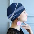 Fashion Silicone Swimming Cap for Women Comfortable Waterproof Swim Cap Adults Bath Cap.
