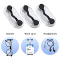 3pcs Badge Storage Rack Magnetic Eyeglass Holder Men Women Stainless Steel Shirt Chest Front Hanger for Sunglass Reading Glasses. 