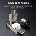 ZoeRax 2-Pack RJ45 Connectors Tool Free Cat 8, Cat8 Field Termination Plug Shielded RJ45 Modular Plugs for 2000MHz 2GHz 40G. 