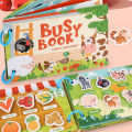Montessori Busy Book Sticker Quiet Book for Kids Early Educational Toy Toddlers Matching Puzzles Game Baby Learning Toys . 