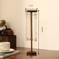 Jewelry Holder Stand, Necklace Organizer Rack, Wood Display Storage for Necklaces, Bracelets, Rings, Earrings. 