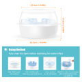 Microwave Bottle Sterilizer Steam Sterilizer Fits 6 Baby Bottles for Baby Bottles Pacifiers Cups Disinfect in 2-6 Minutes. 