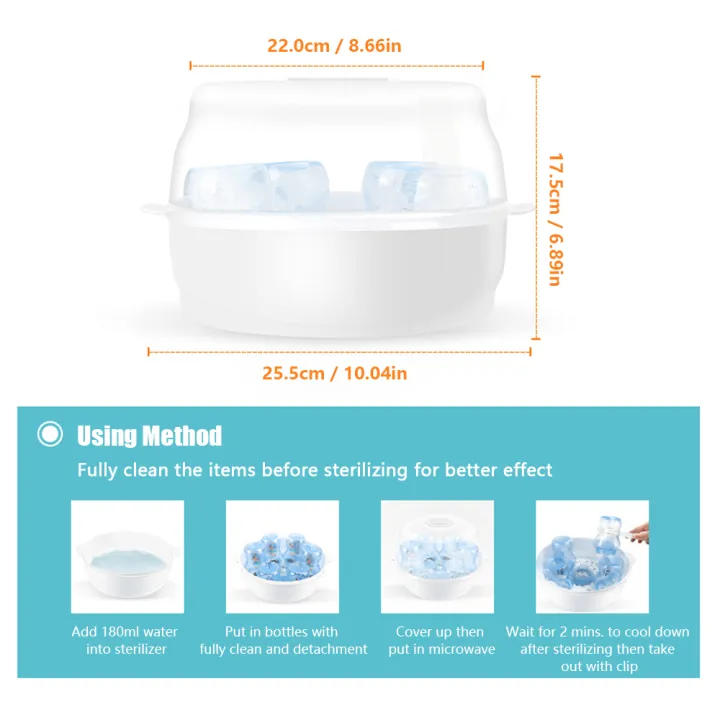 Microwave%20Bottle%20Sterilizer%20Steam%20Sterilizer%20Fits%206%20Baby%20Bottles%20for%20Baby%20Bottles%20Pacifiers%20Cups%20Disinfect%20in%202-6%20Minutes%20-%20Image%203