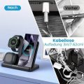 3 In 1 Wireless Charger Stand For S25 S24 Z Fold 5 4 3 S24 S23 Watch 2-7 Active 2 Earbuds Pro Fast Charging Dock.