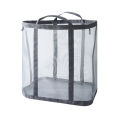 1/2pcs Nylon Mesh Laundry Basket with Handle Breathable Folding Portable Dirty Clothes Organizer Large Capacity Laundry Basket. 