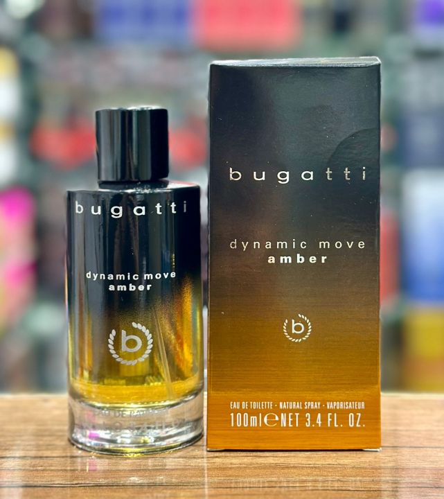 Bugatti dynamic move Amber perfume 100 ml long lasting
