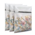 3pcs Zippered Mesh Laundry Bag Polyester Laundry Wash Bags Coarse Net Laundry Basket Laundry Bags for Washing Machines Bra Bag. 