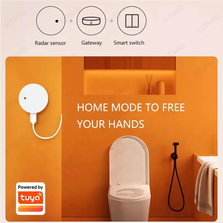 ZigBee%20WiFi%20MmWave%20Human%20Presence%20Motion%20Sensor%20Radar%20Detector%20With%20Luminance/Distance%20Detection%20Tuya%20Smart%20Life%20Home%20Automation%20-%20Image%204