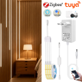 Smart Zigbee Tuya COB LED Strip Light 1-6PCS Kit Parallel Connection Wall Lamp for Multi-layer Cabinet Soundproof Panel Lighting lightify. 