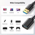 USB 3.0 Extension Cable For Smart TV PS4 Xbox High Speed Data Sync Extender Cord Wire USB 3.0 2.0 Fast Transfer Cable 1/1.5/2/3M.