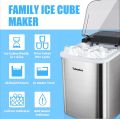 Portable Ice Maker Machine Countertop, TOBEELEC 2.1L Electric Ice Maker with Touch LCD Display, Self-Cleaning Function, 9 Ice Cubes Ready in 7 Mins, 26lbs24H, Ice Basket & Scoop for Home, Bar, Party. 
