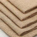 19.6in X 63in Natural Burlap Cloth Mesh Jute Textile Fabric For Bags Placemats Tablecloth Background Decoration DIY Accessories. 