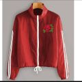 Embroidery jacket  with adjustable doori sleeves strips  for woman. 