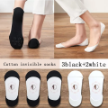 Socks women's Super Invisible No Show  Summer Thin Silicone Non-slip Shallow Mouth Solid  For High Heels Boat Socks. 