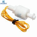 PP float switch, liquid level switch, water level switch, liquid level sensor, anti-corrosion plastic float. 