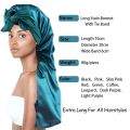 1pcs Long Satin Bonnet Solid Color Extra Large Sleep Cap With Long Tie Hair Bonnet For Black Women Hair Care Cap For All Hair. 