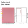  Photo Album New INS Multi-pockets Loose-leaf Binder 3 Inch Photocard Holder Idol Cards Collect Book Star Chaser. 