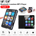 1.8/2.4" Full Touch Screen MP3 MP4 Portable Lossless Music Player Bluetooth HiFi Audio Players Support FM Radio Recording E-Book.