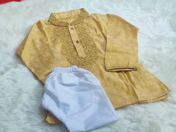 fasionable indian karchupi design boys panjabi