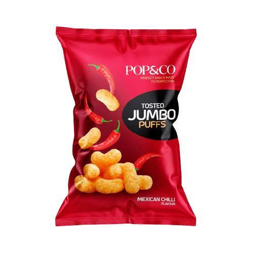 (2 packs) Pop & Co Toasted Jumbo Puffs Popcorn 90g