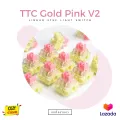 [Cozy.keyboard] TTC gold pink linear switch is very light, only 37g.. 