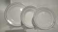 PLATE SET 18 PCS NEW BONE CHINA. 