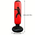 Inflatable Punching Bag for Kids and Adults 63" High Boxing Blow Up Bop Bag Freestanding Punch Bag Gift Set. 
