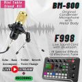 OriginaI BM800 High Quality Condenser Microphone with Live Sound Card - Full Set. 